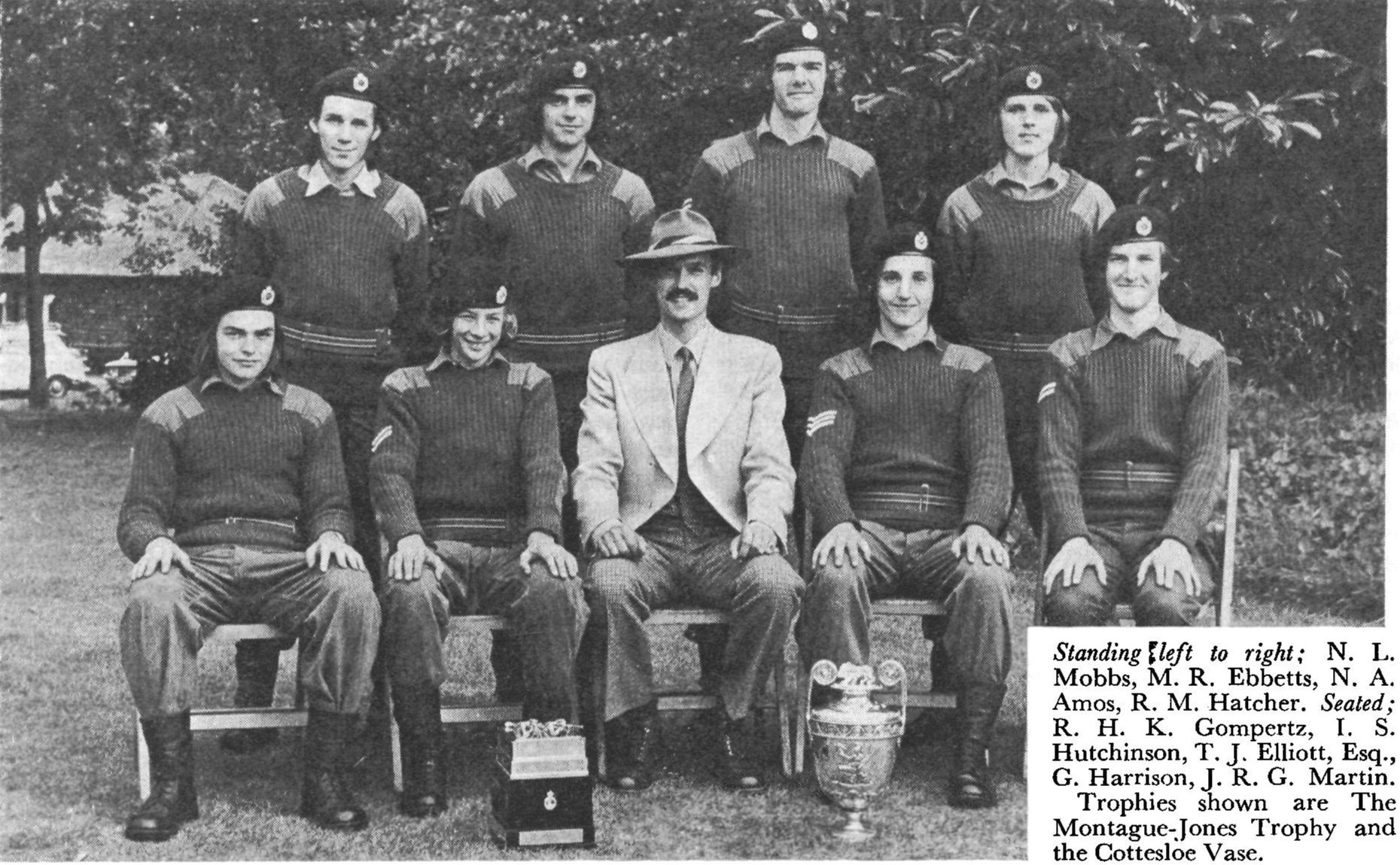 The 1974 Schools Meeting Team